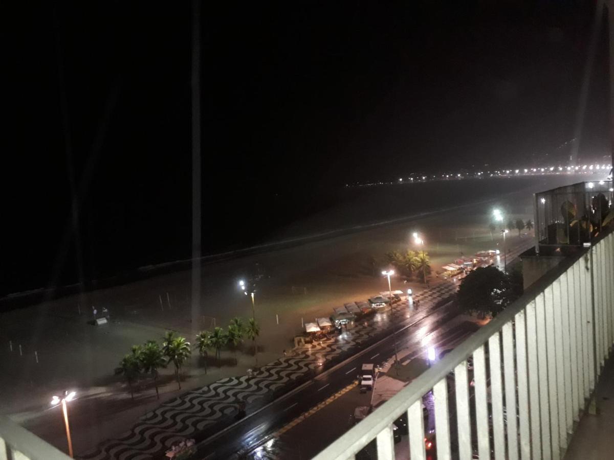 Copacabana Vista Mar Cobertura 2 Andares De Frente Para Os Fogos Do Reveillon Com 5 Quartos, 5 Ar-Condicionados, 6 Banheiros E Garagem Gratuita Rio de Janeiro Bagian luar foto